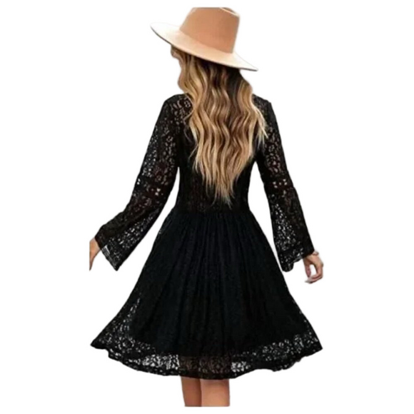 American Rag Dresses & Skirts - NWT American Rag Black Lace Long Sleeve Dress